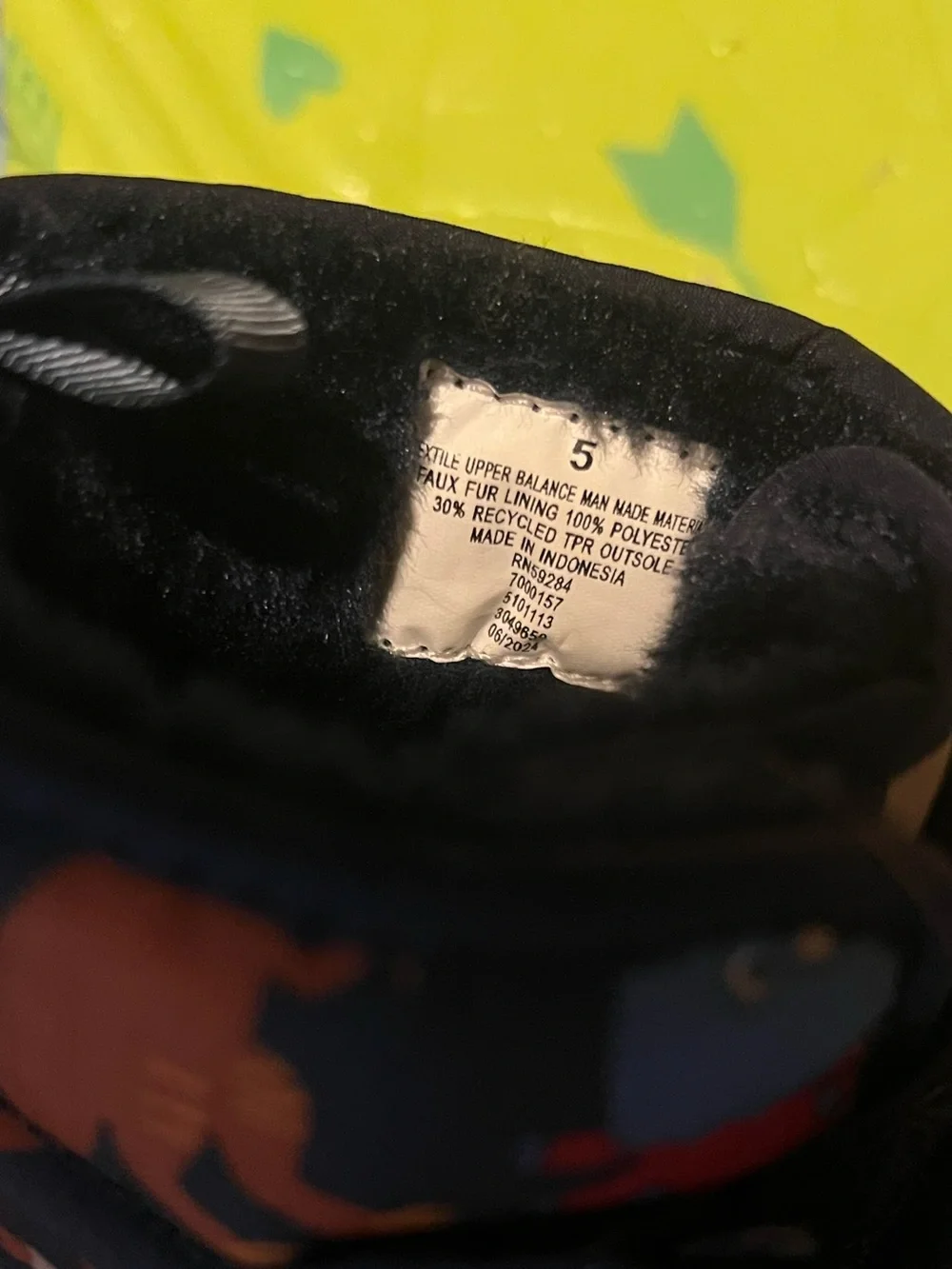 The Children’s Place Toddler Baby Size 5 Navy Dino Winter Snow Boots